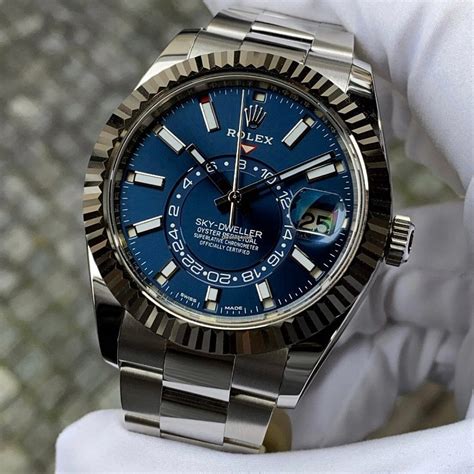 rolex skydweller with blue dial|rolex sky dweller blue 2022.